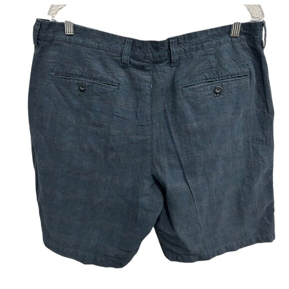 Izod Mens Blue Linen Blend Casual Shorts Size 38 - Picture 2 of 9